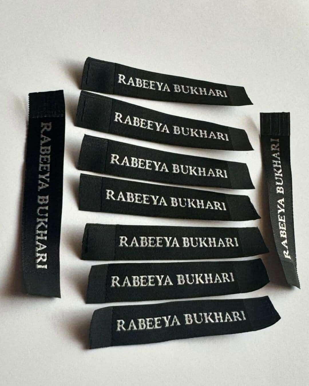 Premium High-Density Woven Labels for elite clothing brands! 🧵 Soft on the skin, durable in the wash, and perfect for your brand identity. DM us to get your custom design started! 🌍✈️”