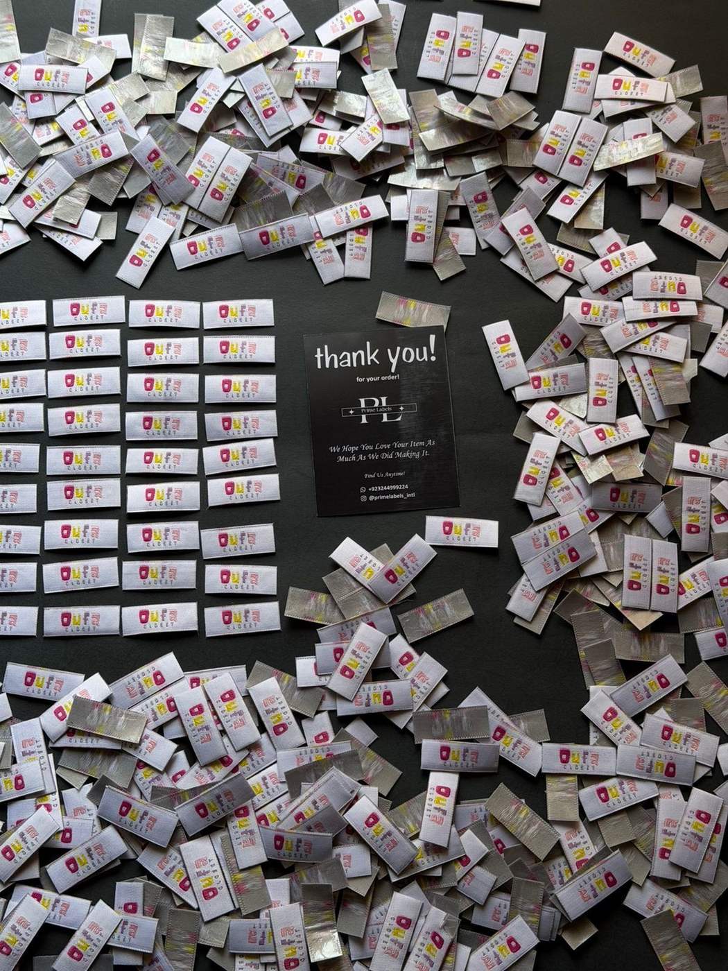 WOVEN LABELS — Prime Labels work sample