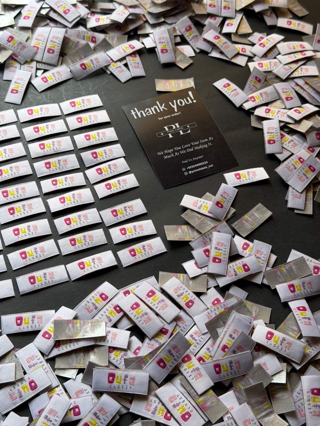 WOVEN LABELS — Prime Labels work sample
