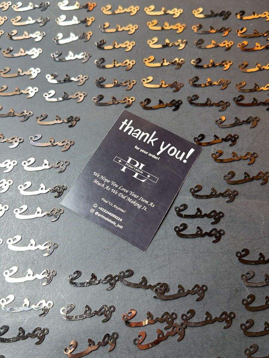 STEEL LOGO — Prime Labels work sample