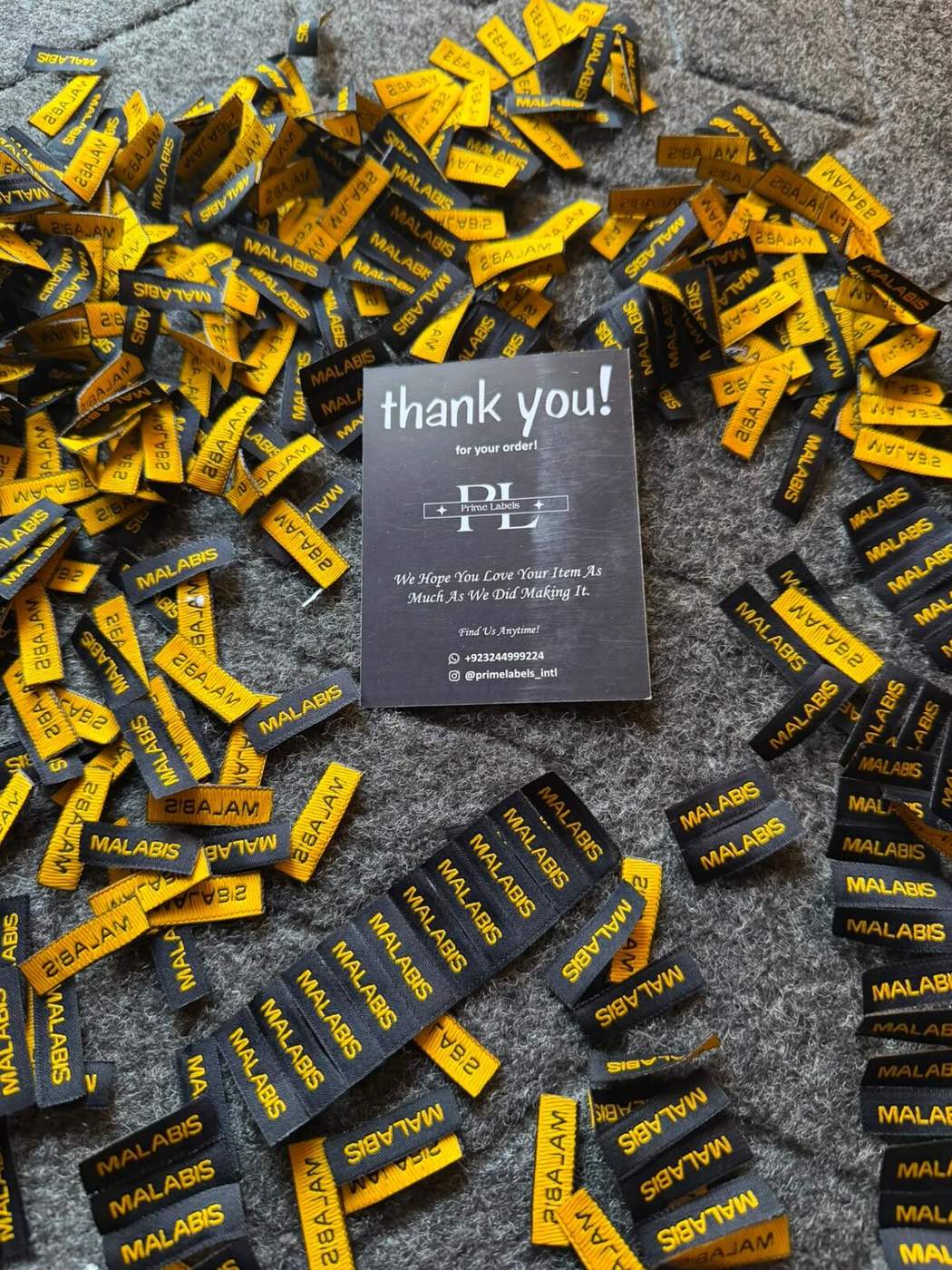 WOVEN LABELS — Prime Labels work sample