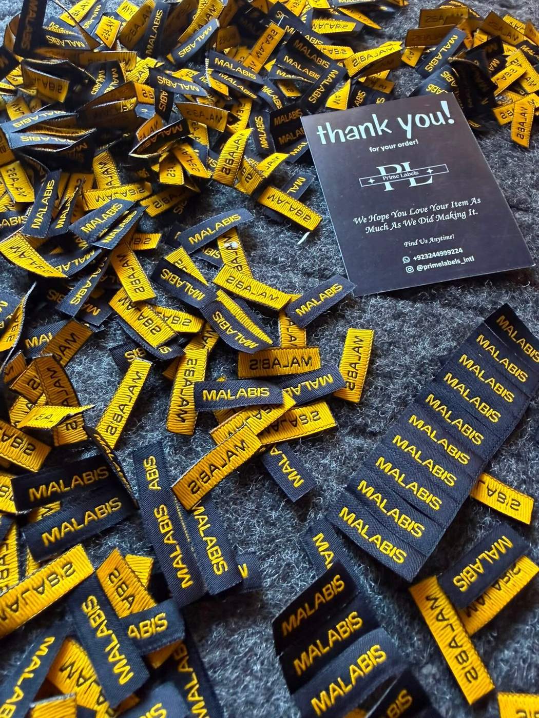 WOVEN LABELS — Prime Labels work sample