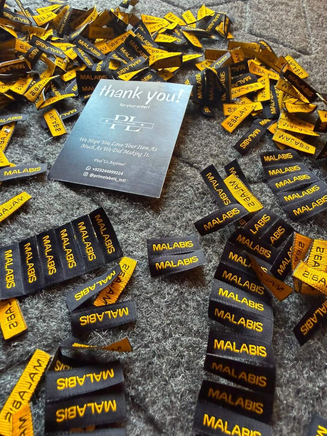 WOVEN LABELS — Prime Labels work sample