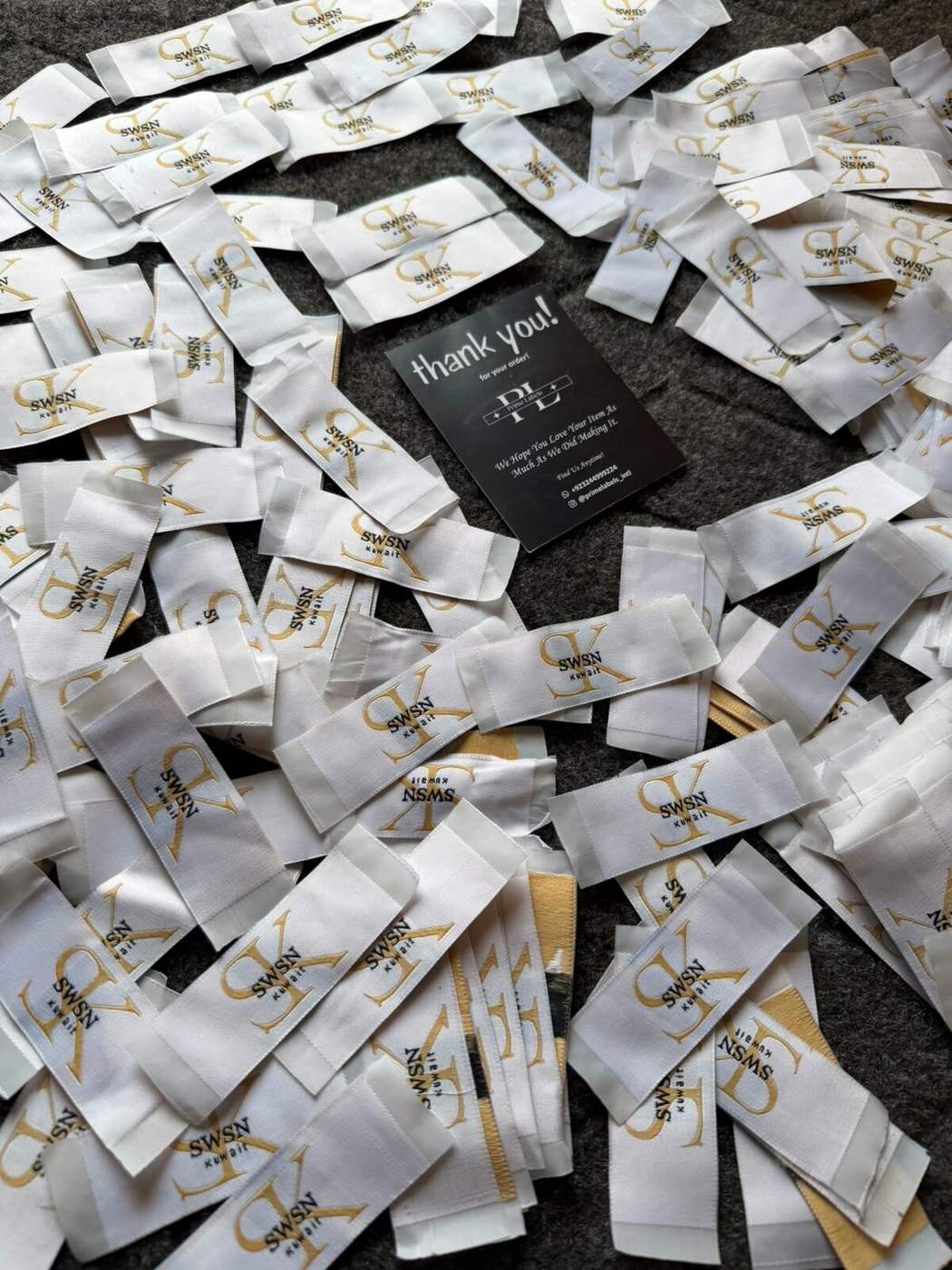PREMIUM WOVEN LABELS ✨ — Prime Labels work sample