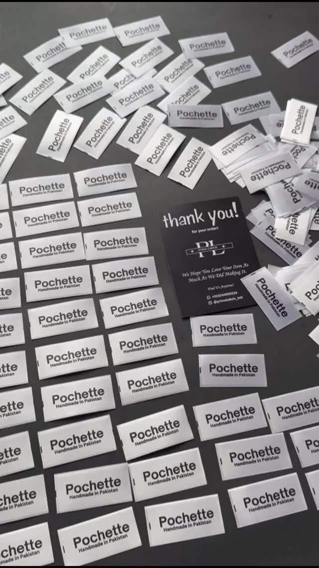 CUSTOME FABRIC LABELS — Prime Labels work sample