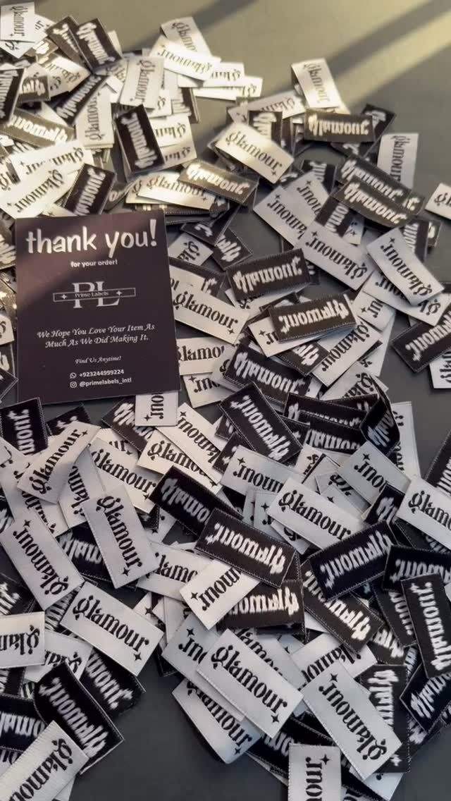 PREMIUM WOVEN LABELS — Prime Labels work sample