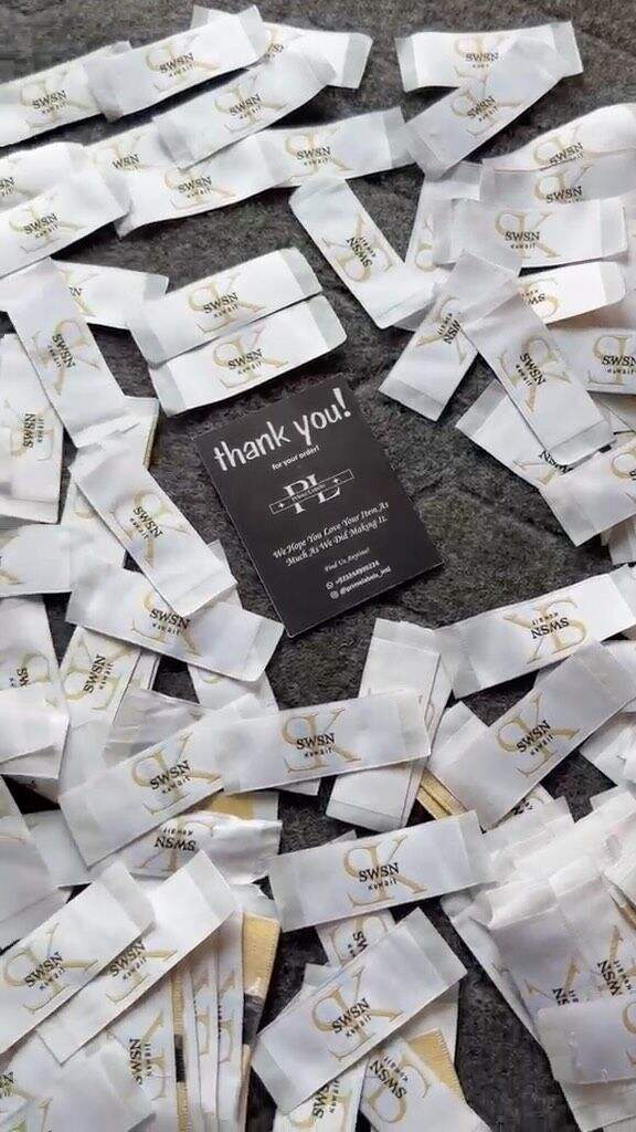 PREMIUM WOVEN LABELS 🏷️ — Prime Labels work sample
